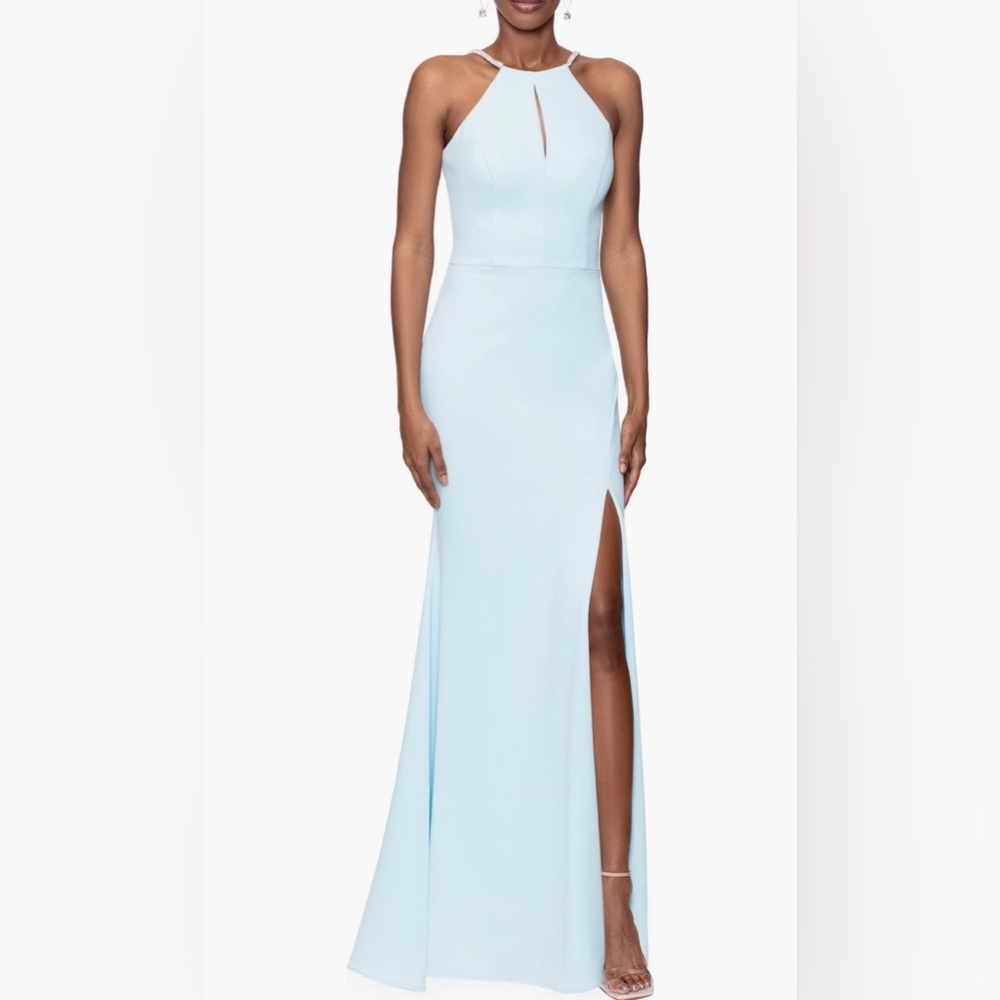 New Xscape Kyhle Rhinestone Trim Mermaid Gown Size 12